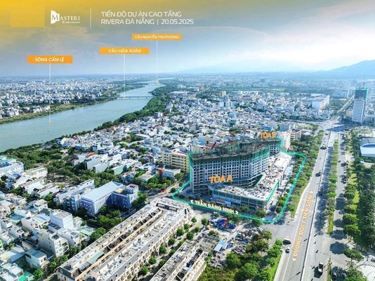View và tiến độ thực tế dự án Masteri Rivera Đà Nẵng
